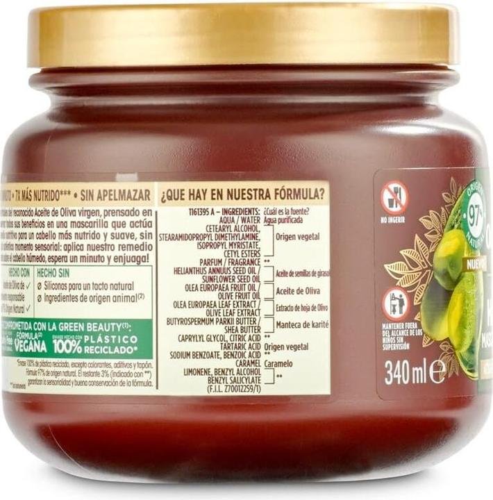 Valori nutrizionali e ingredienti Garnier Original Remedies Maschera alle olive mitiche 300ml (300 ml)
