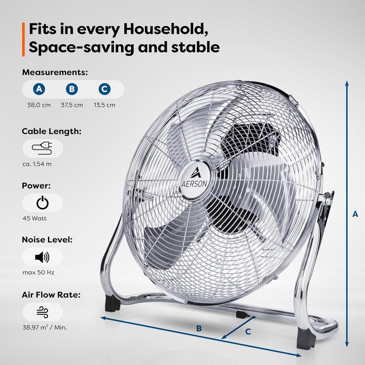 Produktbild Tresko Aerson Bodenventilator (59 dB)