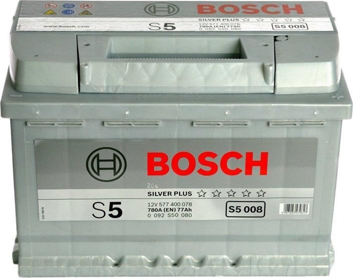 Actual product image Bosch Automotive S5 008 (12 V, 77 Ah, 780 A)