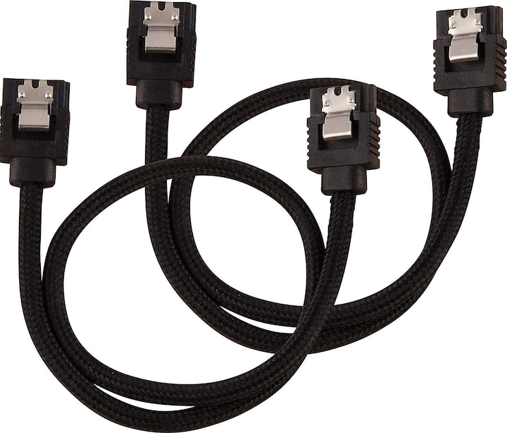 Actual product image Corsair Premium Sleeved SATA 2-pack