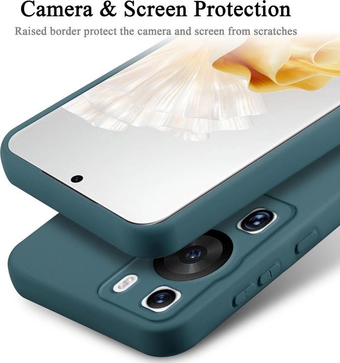 Image du produit Cadorabo Housse pour Huawei P60 Pro TPU avec protection liquide en silicone (Huawei P60 Pro)