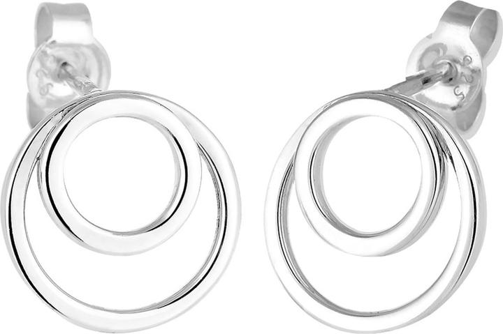 Image du produit Elli Boucles d'oreilles Cercle Anneaux Basic Geo Minimal 925 argent sterling (Argent sterling 925)