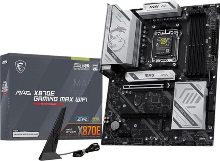 Produktbild MSI MAG X870E Gaming Max Wifi (X870,AM5,ATX,DDR5) (AM5, AMD X870, AMD X870E, ATX)