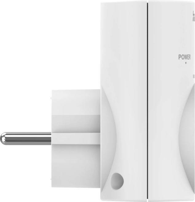 Immagine prodotto Hama Steckdosenadapter, Schutzkontakt, Überspannungsschutz, Netzspannung, Weiss (1 x, CEE 7/3)