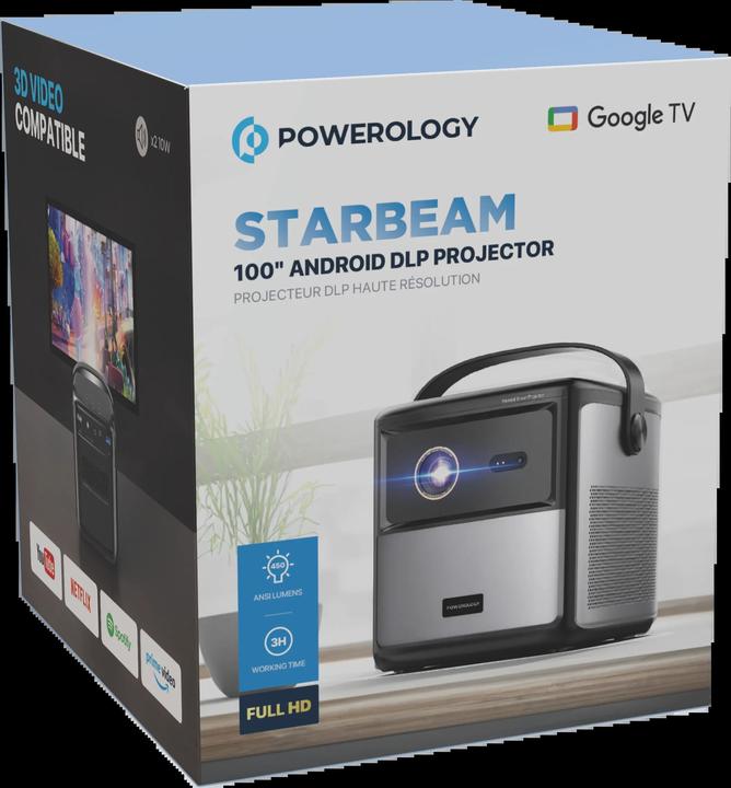 Immagine prodotto Powerology Proiettore 4K GTV (Full HD, 1.2:1)