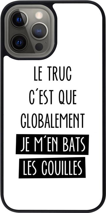 Produktbild PhoneLook Hülle Silikon schwarz Le truc globalement bats les couilles (Apple iPhone 12 Pro Max)