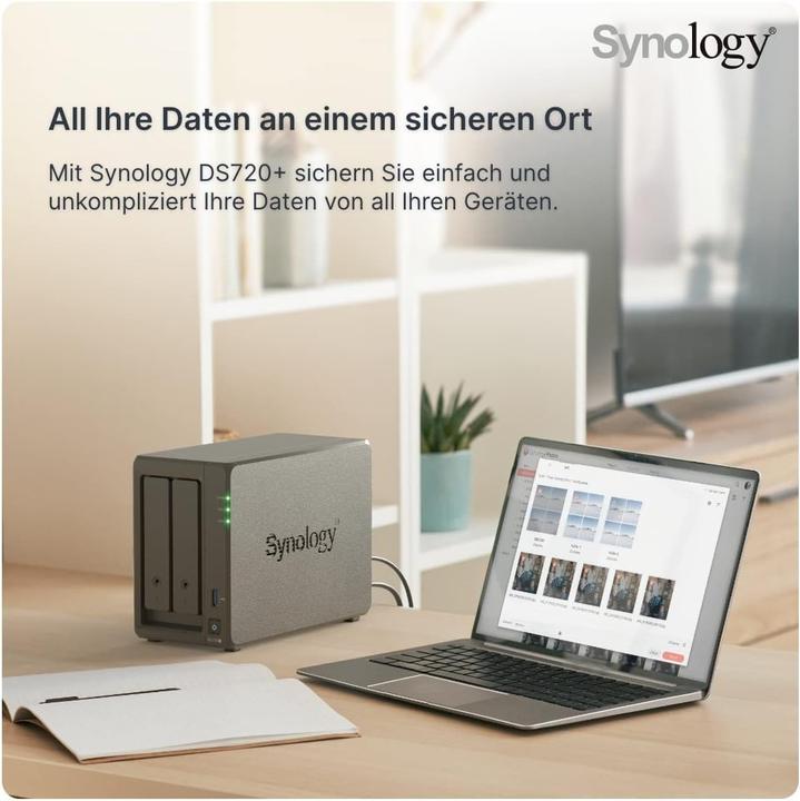 Productafbeelding Synology DS720 6GB NAS 4TB (2 x 2TB) WD RED (2 x 2 TB, WD Rood)