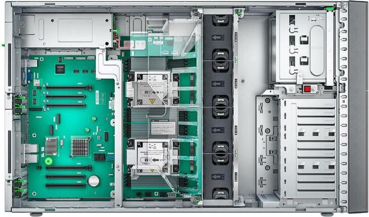 Actual product image Fujitsu Server TX2550 M7, XEON SILVER 4509Y (32 GB, Tower Server)