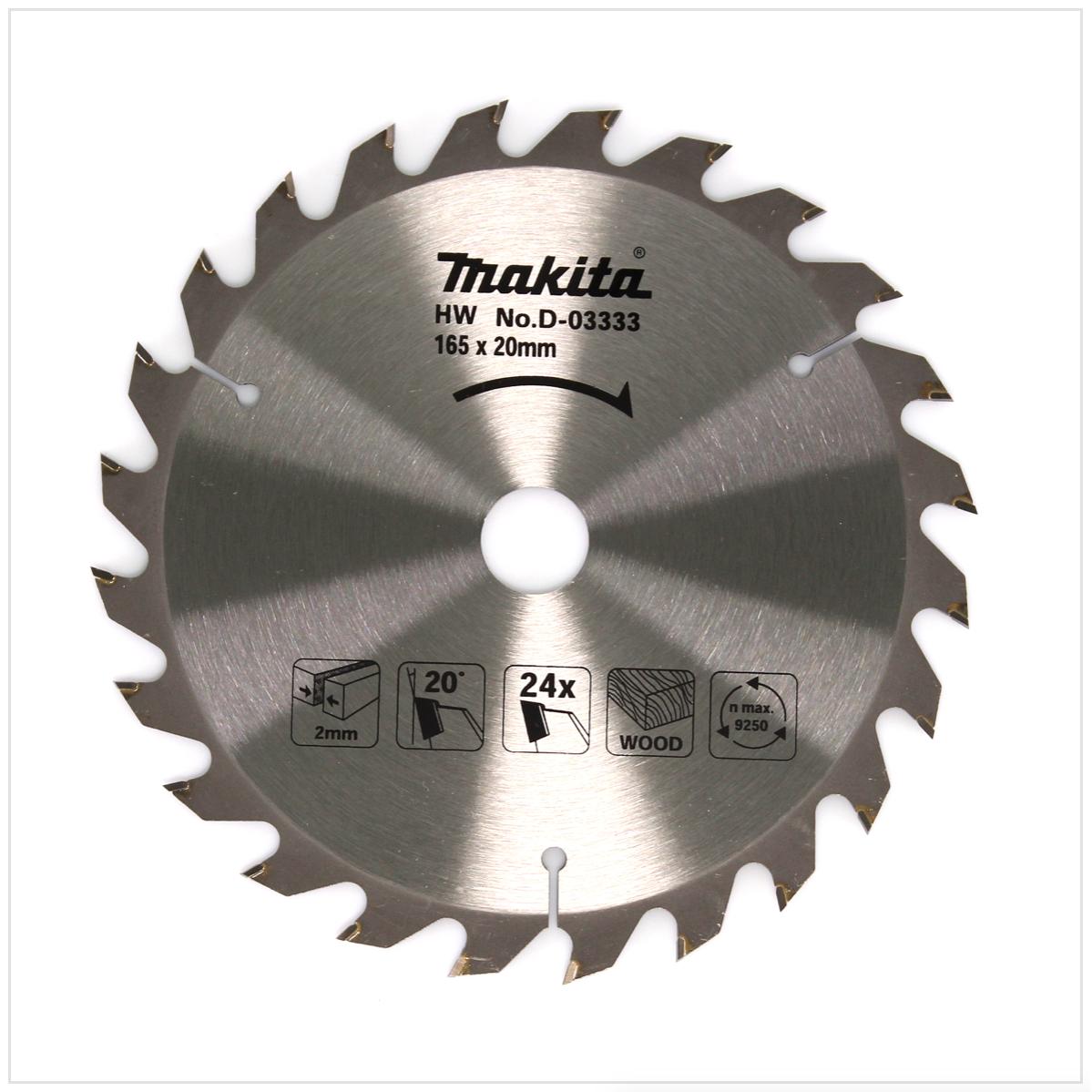 Makita, Sägeblatt, CIRCULAR SAW BLADE 165X20MM 24T