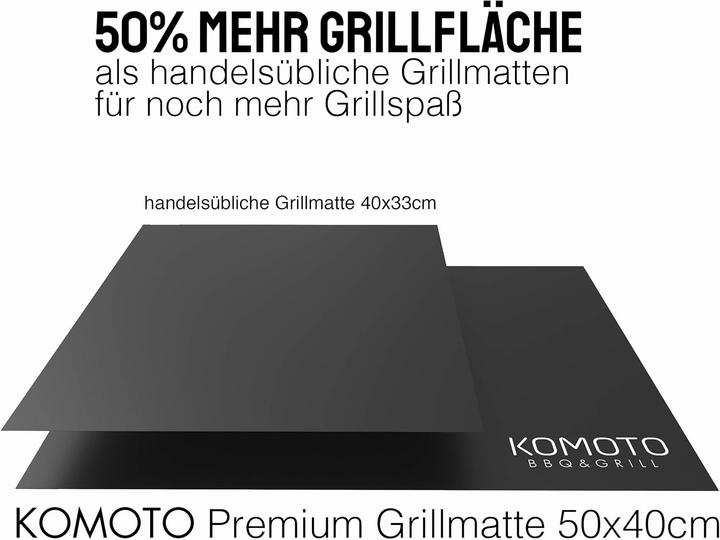Produktbild Komoto 6-teiliges BBQ Grillmatten-Set für Gas- und Holzkohlegrill
