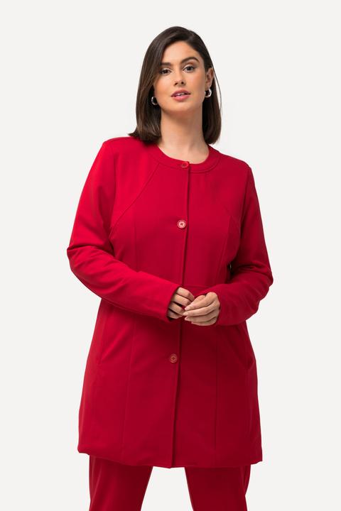 Produktbild Ulla Popken Longblazer, Ziernähte, Rundhals, Jersey (42, 44)