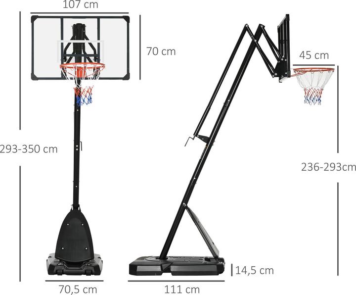 Actual product image SportNow Basketball stand with extendable stand