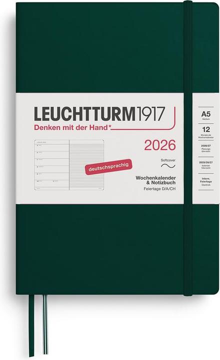 Leuchtturm1917 Agenda semainier & carnet de notes (148 x 208 mm, Allemand)