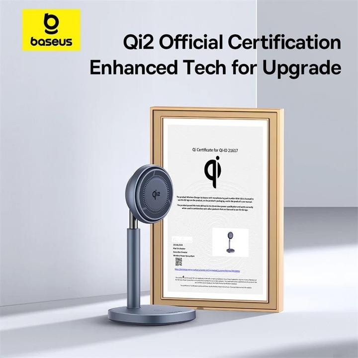 Produktbild Baseus Inductive Charger Stand Orbit 2 Pro Qi2 20W (gray) (20 W)