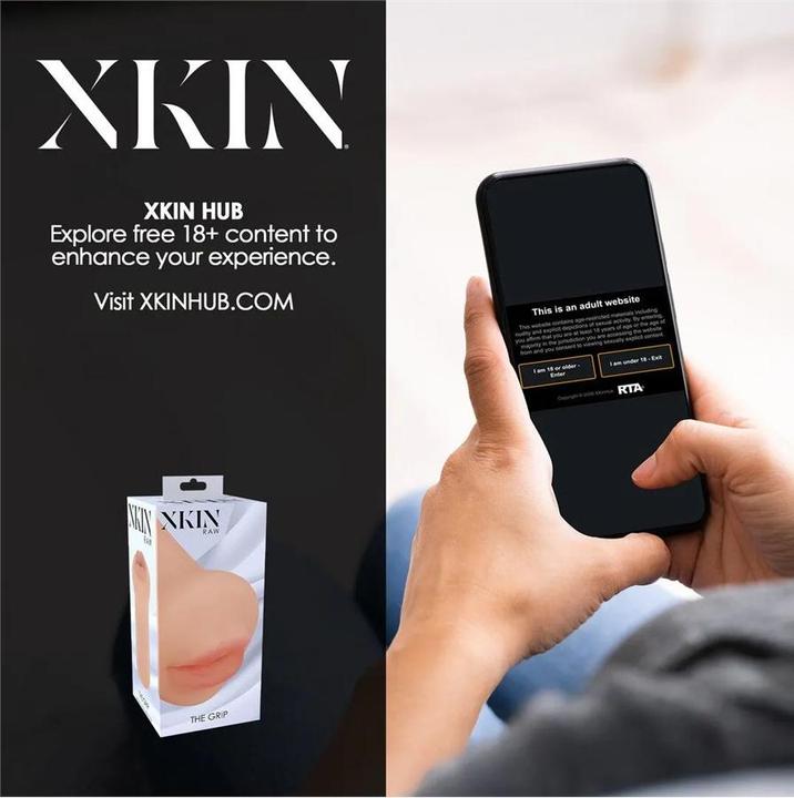 Produktbild Xkin Raw - The Grip - TPE Small Masturbator - 137g - Flesh