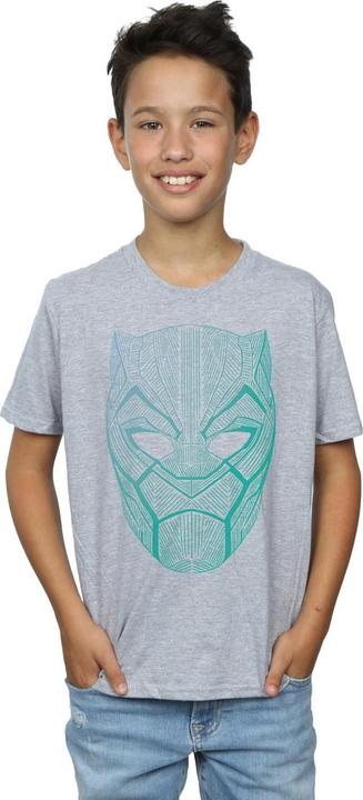Produktbild Jungen Schwarzer Panther Tribal Maske TShirt (140, 146)