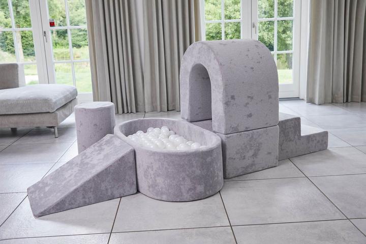 Image du produit Kidkii Piscine à balles Oval light grey (150 balles )