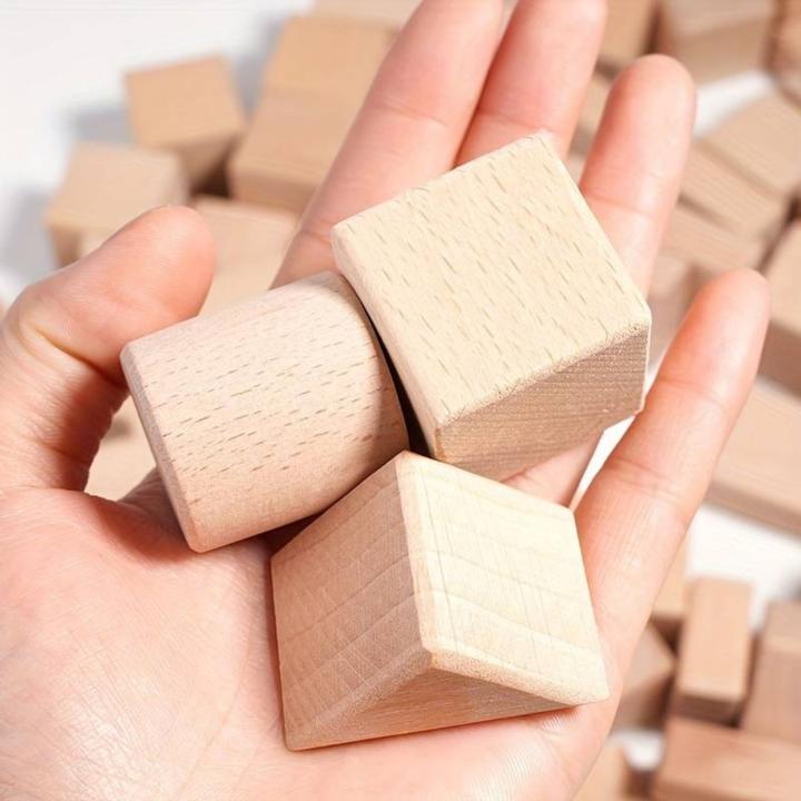Actual product image Milkii Beech wood building block set, 100 pieces