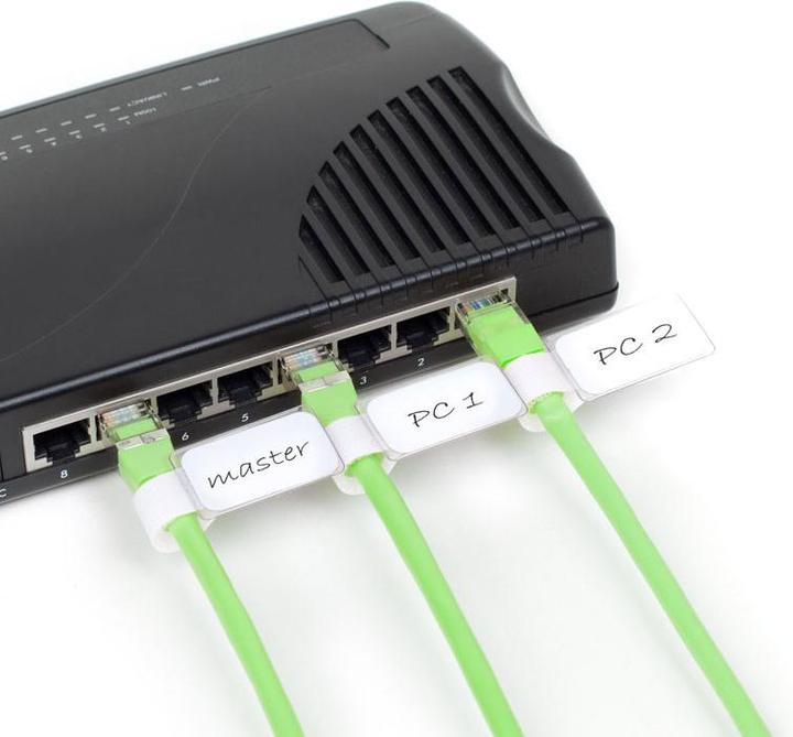 Produktbild Label-the-cable kleine Klettbinder mit Etikette (Klettkabelbinder, 90 mm, 10 Stk.)