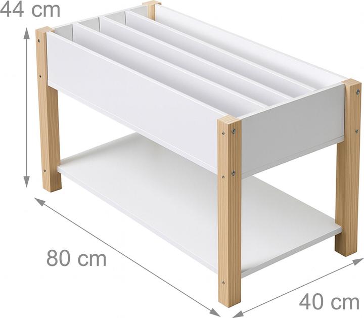 Actual product image Relaxdays Bookshelf (80 x 40 x 44 cm)