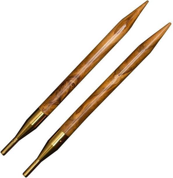 Actual product image addi click olive wood tips 4.00 mm 1 pair
