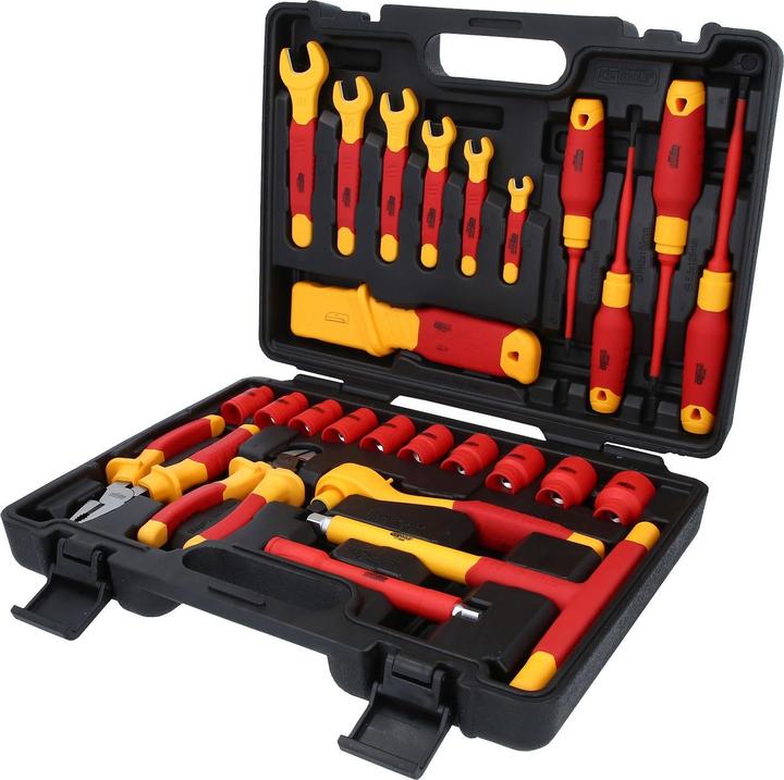 kaiserkraft Insulated tool set, for hybrid and electric vehicles, 26 pieces. (26 pieces)