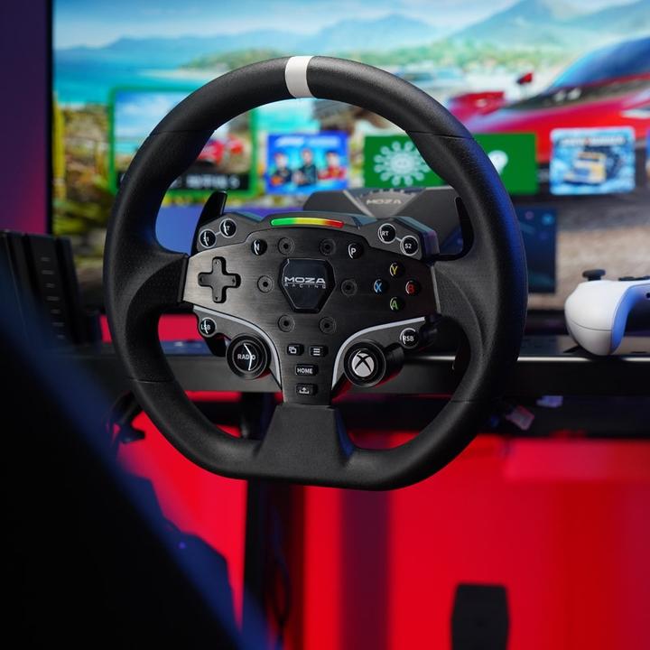Productafbeelding Moza R3 Racing Set (R3 DD wielbasis, ES wiel, SR-P Lite pedalen, tafelbevestiging) (Xbox serie S, Xbox serie X, PC, Xbox One S, Xbox One X)