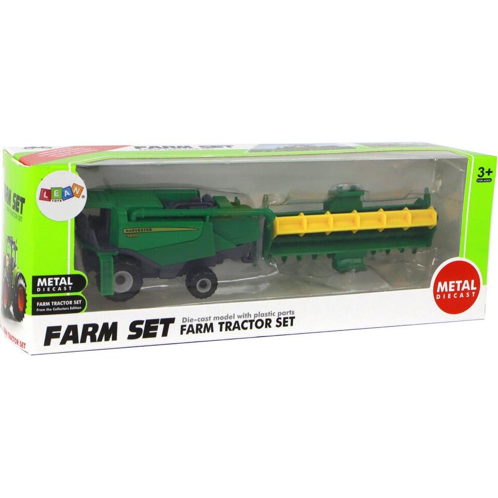 Lean Toys Landwirtschaftliches Fahrzeug Mähdrescher Aluminium Grün