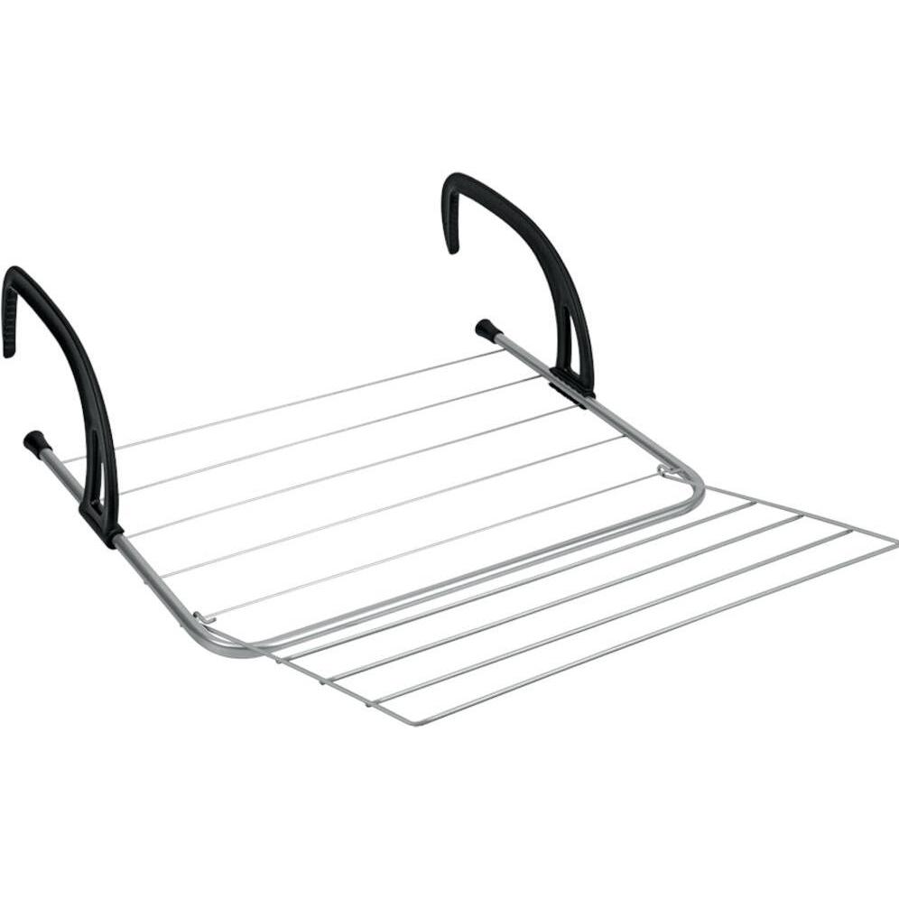 Metaltex Asciugatrice da balcone Seram, Stendibiancheria, Nero