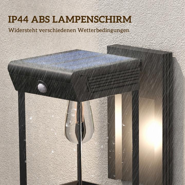 Produktbild Outsunny Solar Wandleuchte ABS Schwarz (160 lm, IP44)