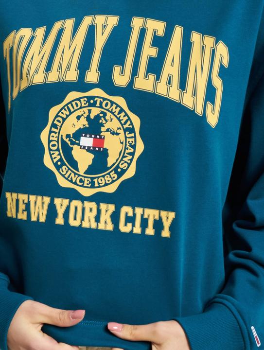 Produktbild Tommy Hilfiger Tommy Jeans Crop College Logo Sweater - 86543 (XS)