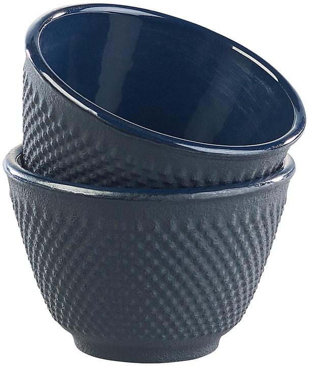 Image du produit Rosenstein & Söhne Lot de 2 tasses à thé asiatiques en fonte et émail, noir (2 x)