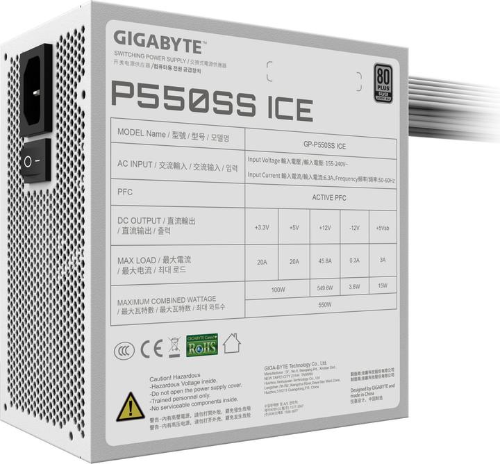 Produktbild Gigabyte Netzteil P550SS ICE 550Watt (550 W)