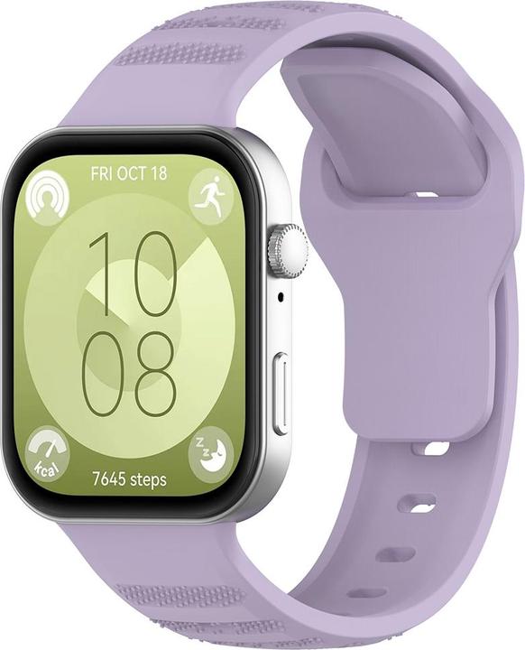 Techsuit - Watchband (W050) - Huawei Watch Fit 3 - Purple (Silicone)