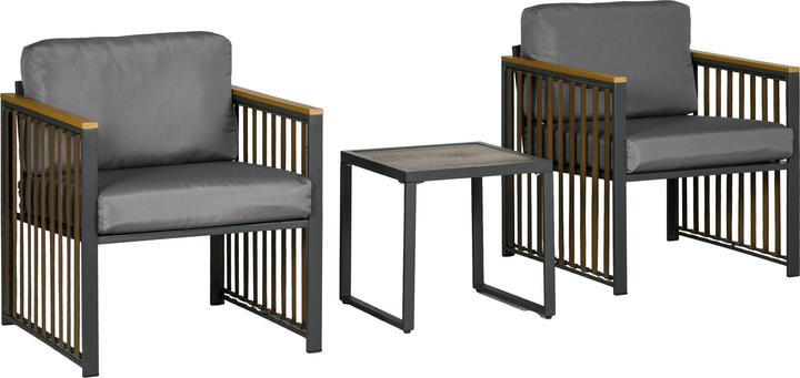 Actual product image Outsunny Garden furniture set with seat cushion