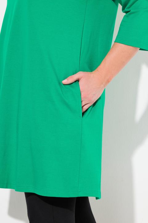 Produktbild Ulla Popken Longshirt, A-Linie, Carré-Ausschnitt, 3/4-Arm (50, 52)