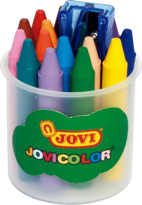 Immagine prodotto Jovi Pastelli a cera Jovicolor tondi colori assortiti 16 pezzi in latta (16x)