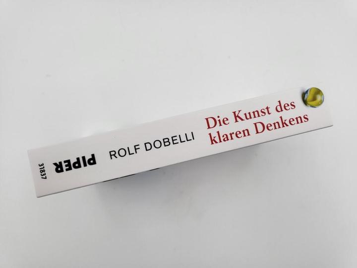 Actual product image Die Kunst des klaren Denkens (German, Rolf Dobelli, 2021)