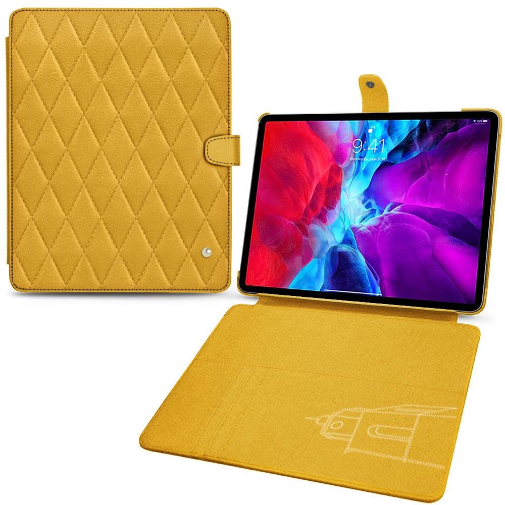 Noreve Lederschutzhülle Wallet (iPad Pro 12.9 2020 (4. Gen)), Tablet Hülle, Orange