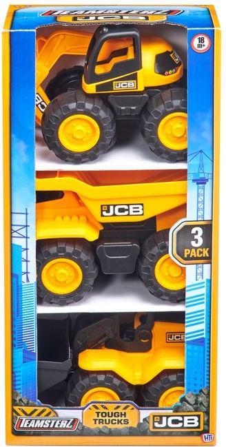 Actual product image Teamsterz TZ JCB Tough Trucks set, 3pcs