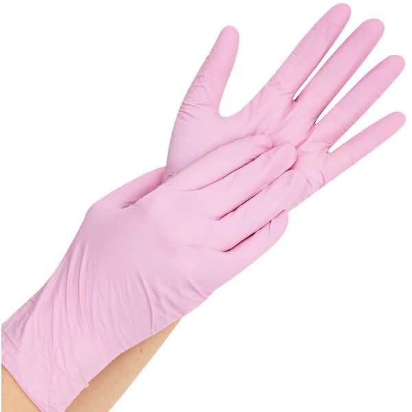 Produktbild Hygostar Nitrilhandschuhe SL Rosa M (M)
