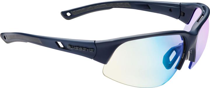 Produktbild Swiss Eye Tilton Halfrim (darkblue matt-grey yellow-blue, Sphärisch, Verspiegelt rot, Selbsttönend)