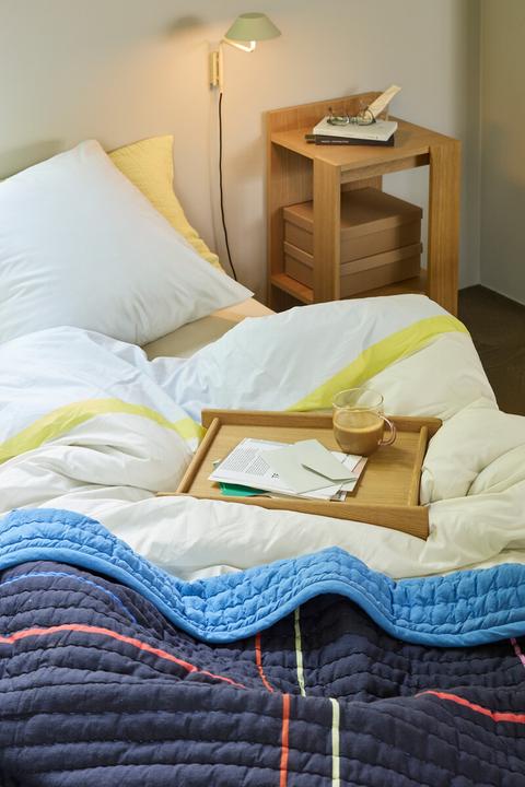 Actual product image Hübsch Merge Bedside Table Natural (37 x 37 x 70 cm)