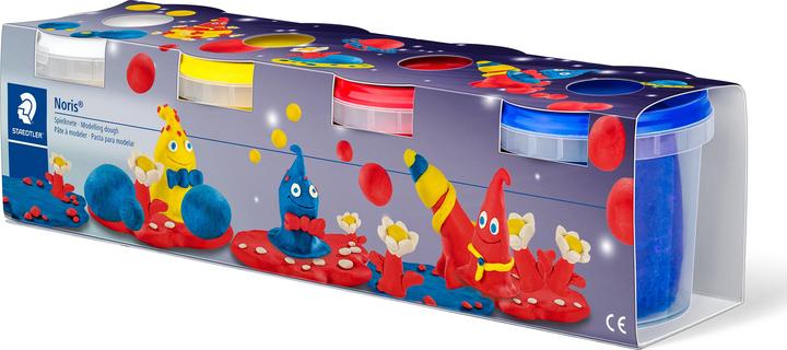Staedtler Play dough Basic 4pcs. white,yellow,red,blue