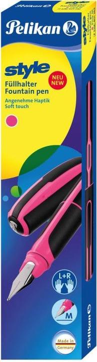Actual product image Pelikan STYLE - Fountain pen (Black, Pink, 1 x)
