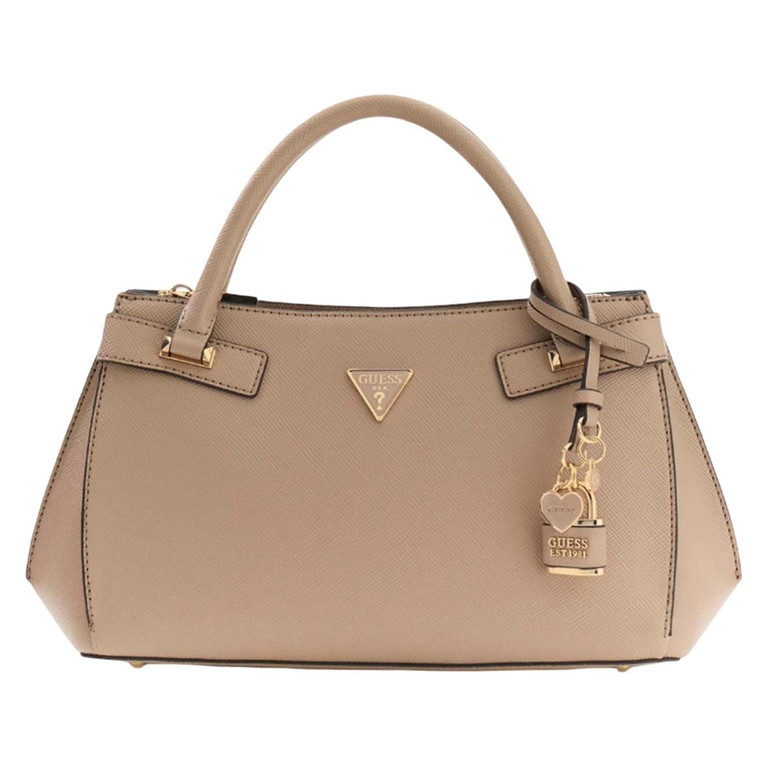 Guess, Damen, Handtasche, Serenova Girlfriend Satchel, Beige
