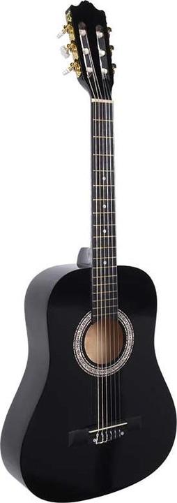 Actual product image NN BD 36 - Gitara klasyczna 3/4 do nauki BLACK (Classical guitar, Lime wood, Nylon)