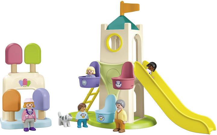 Actual product image Playmobil 1.2.3: Adventure tower with ice cream stand
