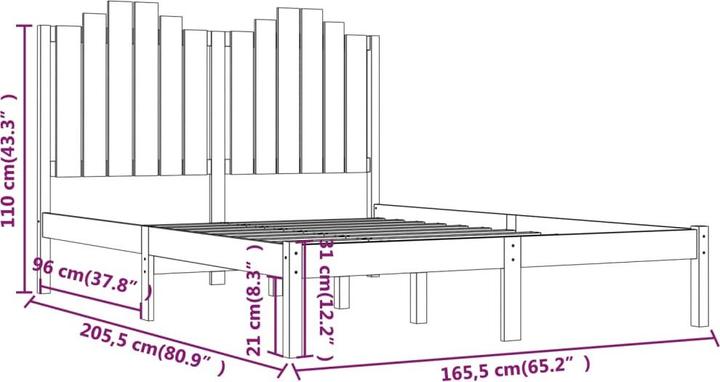 Image du produit vidaXL Bettrahmen (160 x 200 cm)