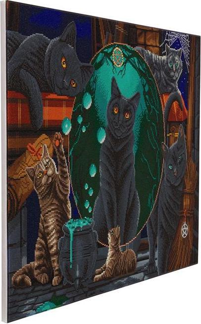 Produktbild Craft Buddy Magical Cats, 90x65cm Crystal Art Kit